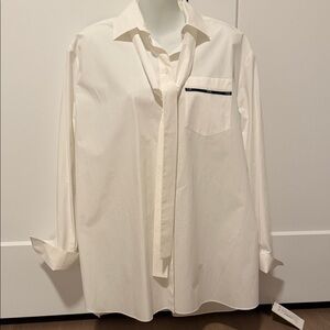 Valentino White Casual Button Down Shirt